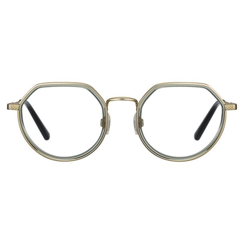 NATHANEL OPTIC, Matte Light Gold - Olive green-Demo Lens, hi-res image number null